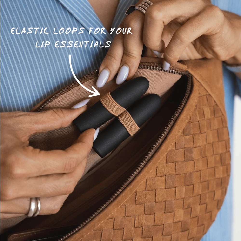 Brown Woven Leather Belt Bag - Picture 3 of 9